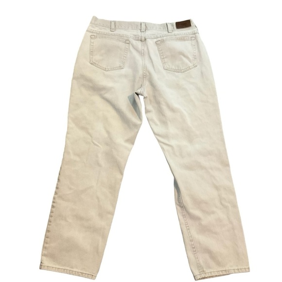 LL Bean Classic Fit Jeans Of-White Size 36W x 29L - Picture 2 of 8